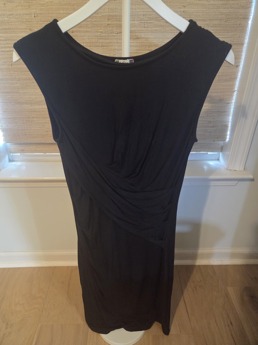 Kut from the Kloth Black Draped Mini Dress